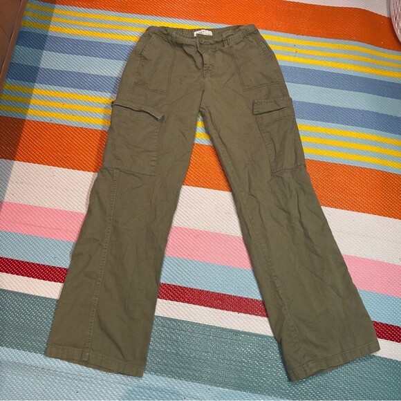 Denim & Co. Denim - Denim Co Primark Cares Green Cargo Denim Jeans Olive Green Women Size 4